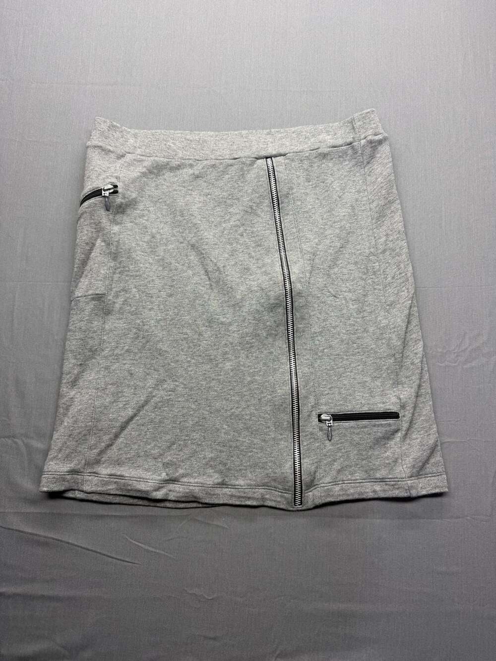 Viva Terra by Indigenous Organic Fair Trade Fashion Gray Mini Skirt Size L